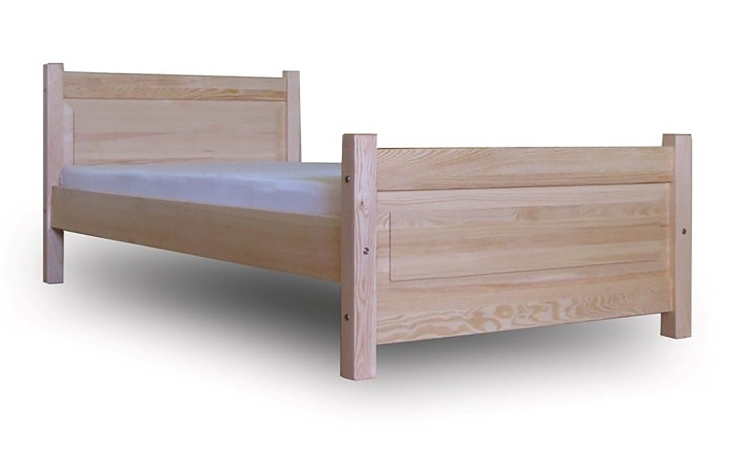 Drevená jednolôžková posteľ Luss v rozmeroch 90x200 cm má mnoho farebných možností. (Výrobca: NÁBYTOK MIREK)